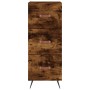 Aparador madera de ingeniería roble ahumado 34,5x34x90 cm by , Sideboards - Ref: Foro24-828577, Price: 69,94 €, Discount: %