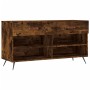 Banco zapatero madera de ingeniería roble ahumado 102x35x55 cm by , Shoe racks and shoe organizers - Ref: Foro24-829713, Pric...
