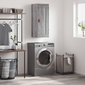 Armario de pared madera de ingeniería gris Sonoma 34,5x34x90 cm by , Sideboards - Ref: Foro24-830482, Price: 48,71 €, Discoun...
