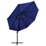 Sombrilla jardín voladiza palo y luces LED azul celeste 300 cm von , Sonnenschirme - Ref: Foro24-312333, Preis: 147,39 €, Rab...