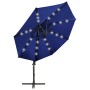Sombrilla jardín voladiza palo y luces LED azul celeste 300 cm von , Sonnenschirme - Ref: Foro24-312333, Preis: 147,39 €, Rab...