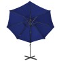 Sombrilla jardín voladiza palo y luces LED azul celeste 300 cm von , Sonnenschirme - Ref: Foro24-312333, Preis: 147,39 €, Rab...