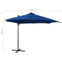 Sombrilla jardín voladiza palo y luces LED azul celeste 300 cm von , Sonnenschirme - Ref: Foro24-312333, Preis: 147,39 €, Rab...