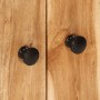 Aparador con 4 puertas madera maciza de acacia 60x33x75 cm by , Sideboards - Ref: Foro24-352918, Price: 145,38 €, Discount: %