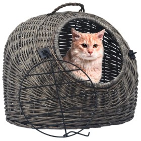 Transportín para gatos sauce natural gris 50x42x40 cm by , Pet carriers and boxes - Ref: Foro24-170905, Price: 85,20 €, Disco...