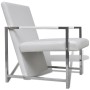 Sillón con patas cromadas cuero sintético blanco von , Sessel - Ref: Foro24-241007, Preis: 123,00 €, Rabatt: %