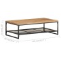 Mesa de centro de madera maciza de acacia 110x60x35 cm von , Couchtisch - Ref: Foro24-320246, Preis: 178,35 €, Rabatt: %