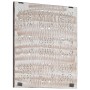 Panel de pared tallado a mano MDF marrón y blanco 60x60x1,5 cm by , Wall covering - Ref: Foro24-321654, Price: 38,45 €, Disco...