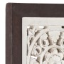 Panel de pared tallado a mano MDF marrón y blanco 60x60x1,5 cm by , Wall covering - Ref: Foro24-321654, Price: 38,45 €, Disco...