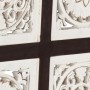 Panel de pared tallado a mano MDF marrón y blanco 60x60x1,5 cm by , Wall covering - Ref: Foro24-321654, Price: 38,45 €, Disco...