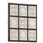 Panel de pared tallado a mano MDF marrón y blanco 60x60x1,5 cm by , Wall covering - Ref: Foro24-321654, Price: 38,45 €, Disco...