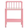 Mesitas de noche 2 unidades metal y vidrio rosa y transparente de , Mesitas de noche - Ref: Foro24-325103, Precio: 65,22 €, D...