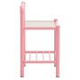 Mesitas de noche 2 unidades metal y vidrio rosa y transparente de , Mesitas de noche - Ref: Foro24-325103, Precio: 65,22 €, D...