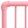 Mesitas de noche 2 unidades metal y vidrio rosa y transparente de , Mesitas de noche - Ref: Foro24-325103, Precio: 65,22 €, D...