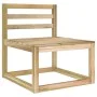 Gartenmöbel-Set 2-teilig grün imprägniertes Kiefernholz von vidaXL, Modulare Sofas für den Außenbereich - Ref: Foro24-315707,...
