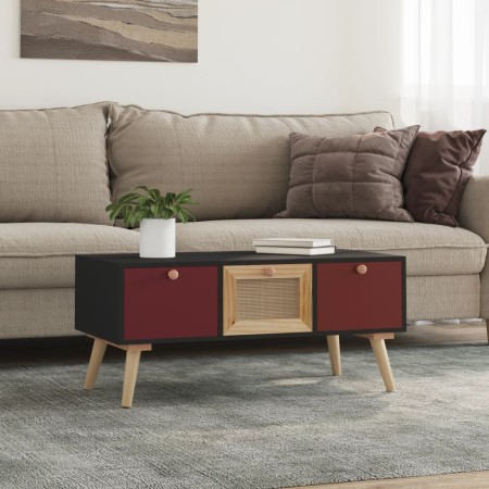 Mesa de centro con cajones madera contrachapada 80x40x35,5 cm de , Mesas de centro - Ref: Foro24-352158, Precio: 72,59 €, Des...