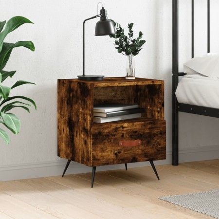Mesita de noche madera ingeniería roble ahumado 40x35x47,5 cm von , Nachttische - Ref: Foro24-827382, Preis: 40,89 €, Rabatt: %