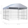 Perrera de exterior con techo 300x300 cm von , Hundehütten und Zäune - Ref: Foro24-144625, Preis: 829,33 €, Rabatt: %