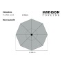 Madison Sombrilla de jardín redonda Flores Luxe taupe 300 cm de , Sombrillas - Ref: Foro24-418778, Precio: 126,57 €