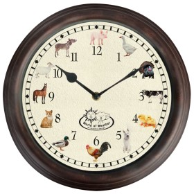 Esschert Design Reloj con sonidos de animales de granja by , Wall clocks - Ref: Foro24-428856, Price: 23,21 €, Discount: %