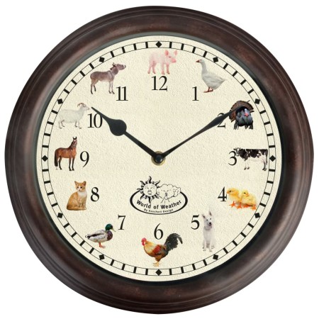 Esschert Design Reloj con sonidos de animales de granja by , Wall clocks - Ref: Foro24-428856, Price: 23,21 €, Discount: %