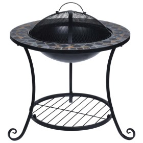 ProGarden Brasero con diseño de mosaico 58x58x44 cm de , Chimeneas - Ref: Foro24-436196, Precio: 88,68 €, Descuento: %