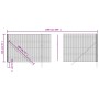 Cerca de alambre de acero galvanizado verde 1,4x10 m de , Paneles de vallas - Ref: Foro24-154051, Precio: 94,99 €, Descuento: %