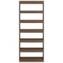 Estantería/divisor madera ingeniería marrón roble 80x30x198 cm by , Bookcases and shelves - Ref: Foro24-813628, Price: 99,61 ...