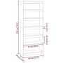 Estantería/divisor madera ingeniería marrón roble 80x30x198 cm by , Bookcases and shelves - Ref: Foro24-813628, Price: 99,61 ...