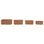 Juego de cestas apilables 4 piezas sauce marrón von , Aufbewahrungskörbe - Ref: Foro24-286980, Preis: 66,60 €, Rabatt: %