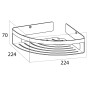 Tiger Cesta para cuarto de baño de esquina Caddy cromado 1400630346 von , Badewannenablagen - Ref: Foro24-418304, Preis: 52,9...