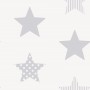 Noordwand Papel de pared Kids @ Home Superstar plateado y blanco de , Papel pintado - Ref: Foro24-425342, Precio: 23,05 €, De...