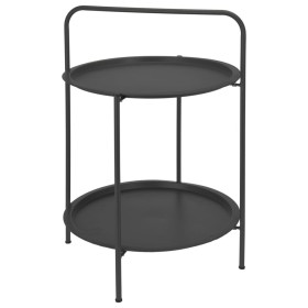 ProGarden Mesa redonda gris oscuro mate 50x66 cm von , Seitentische - Ref: Foro24-436231, Preis: 45,86 €, Rabatt: %