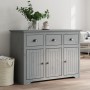 Aparador BODO madera maciza de pino gris 115,5x44x80 cm by , Sideboards - Ref: Foro24-355067, Price: 226,79 €, Discount: %