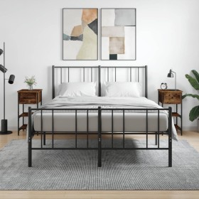Mesitas noche 2 uds madera ingeniería roble ahumado 34x36x70 cm de , Mesitas de noche - Ref: Foro24-825978, Precio: 78,77 €, ...