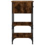 Mesitas noche 2 uds madera ingeniería roble ahumado 34x36x70 cm by , Nightstands - Ref: Foro24-825978, Price: 76,45 €, Discou...