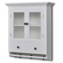 Armario de cocina de pared de madera y puerta de vidrio blanco von , Küchenschränke - Ref: Foro24-241374, Preis: 170,26 €, Ra...