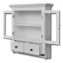 Armario de cocina de pared de madera y puerta de vidrio blanco von , Küchenschränke - Ref: Foro24-241374, Preis: 170,26 €, Ra...