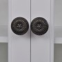 Armario de cocina de pared de madera y puerta de vidrio blanco von , Küchenschränke - Ref: Foro24-241374, Preis: 170,26 €, Ra...