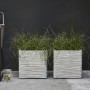 Capi Macetero Nature Rib cuadrado marfil 30x30 cm KOFI902 von , Töpfe und Pflanzgefäße - Ref: Foro24-424208, Preis: 56,66 €, ...