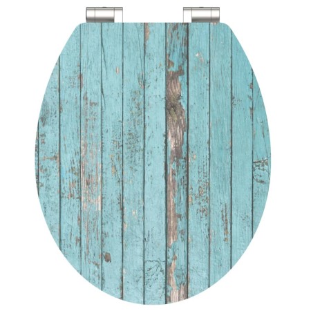 SCHÜTTE Tapa de váter con cierre suave brillante MDF BLUE WOOD by , Toilet and bidet seats - Ref: Foro24-438752, Price: 59,25...