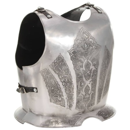Réplica de coraza de armadura medieval LARP acero plateado von , Sammelwaffen - Ref: Foro24-286219, Preis: 132,65 €, Rabatt: %