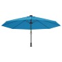 Sombrilla de pared con LED verde azul mar 290 cm de , Sombrillas - Ref: Foro24-362894, Precio: 137,35 €, Descuento: %
