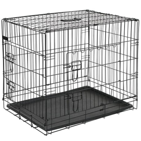 @Pet Transportín para perros metal negro 107x70x77,5 cm 15004 by , Pet carriers and boxes - Ref: Foro24-413721, Price: 104,52...