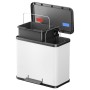 Hailo Cubo con pedal Oko Duo Plus tamaño L 17+9 l blanco 0630-230 by , Garbage cans and trash cans - Ref: Foro24-415427, Pric...