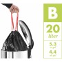 Hailo Cubo con pedal Oko Duo Plus tamaño L 17+9 l blanco 0630-230 by , Garbage cans and trash cans - Ref: Foro24-415427, Pric...