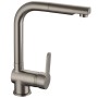 SCHÜTTE Grifo mezclador de fregadero LONDON acero inoxidable by , Faucets - Ref: Foro24-425827, Price: 103,35 €, Discount: %