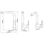 SCHÜTTE Grifo mezclador de fregadero LONDON acero inoxidable by , Faucets - Ref: Foro24-425827, Price: 103,35 €, Discount: %