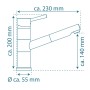 SCHÜTTE Grifo mezclador de lavabo UNICORN cromado by , Faucets - Ref: Foro24-429406, Price: 81,51 €, Discount: %