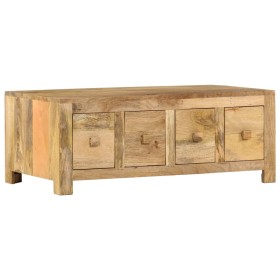 Mesa de centro con 4 cajones madera maciza de mango 90x50x35 cm de , Mesas de centro - Ref: Foro24-285827, Precio: 223,54 €, ...